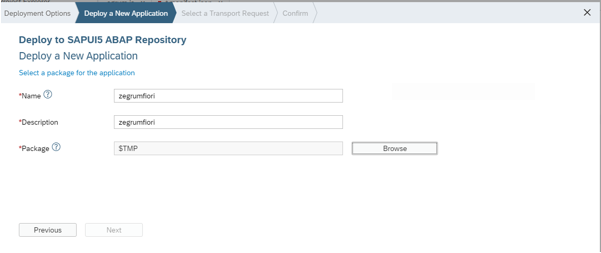 Deploying New Application
