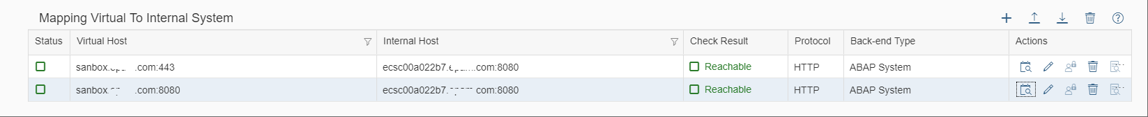 New Mapping Appended to Mappint Virtual To Internal System List