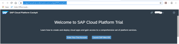 Launching SAP Web IDE