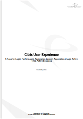 Cover Page of Generated Report Booklet