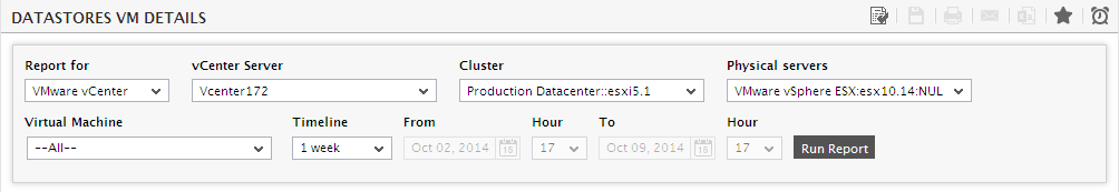 Generating DataStores VM Details report