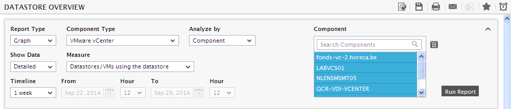 Generating Datastore Overview Report