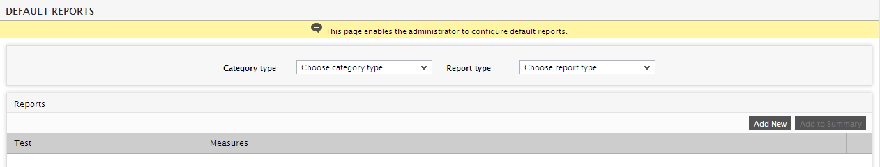 eG Default Reports Page