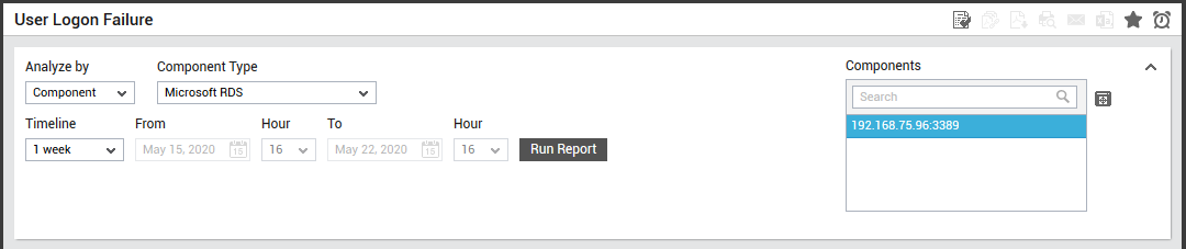 Generating Logon Failures report