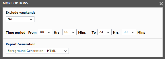 Default Settings for Generating NetScaler Users Reports