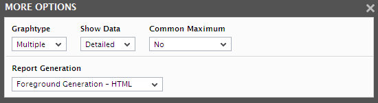Settings for generating Comparison Reports - Tests