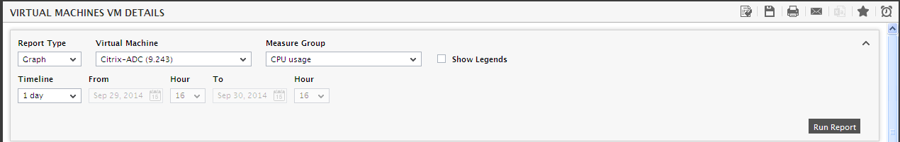Generating User VMs report
