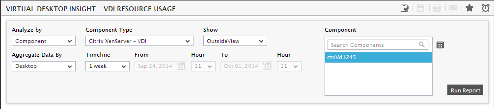 Selecting Criteria for Desktop Distribution report