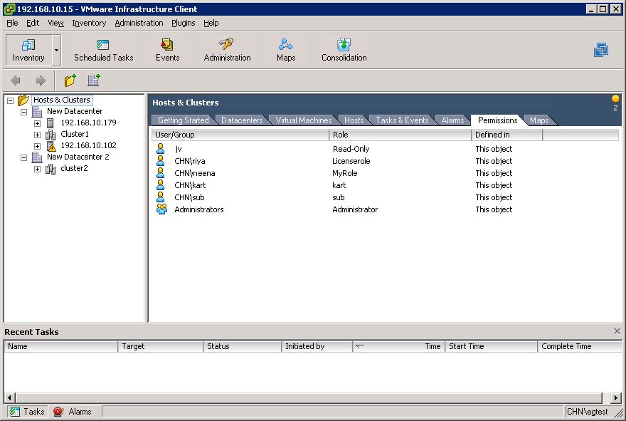 Displaying New Users and Assigned Roles