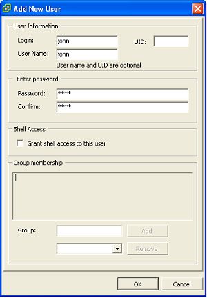 Adding New user