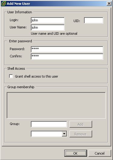 Login page to Add New User