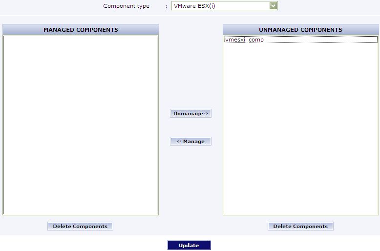 Unmanaging ESX server