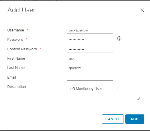 Adding New User