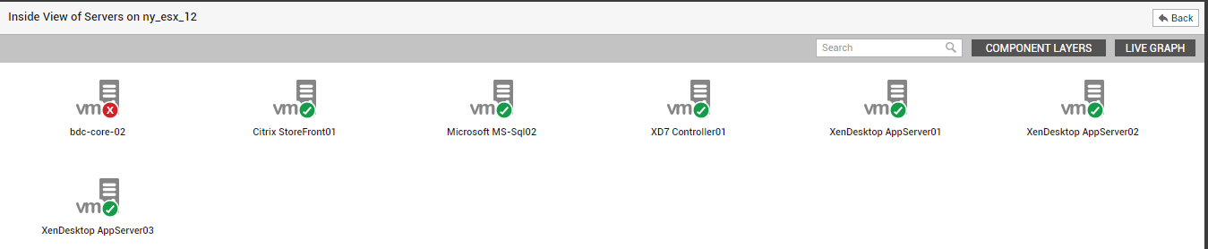 VMs on Target vSphere server