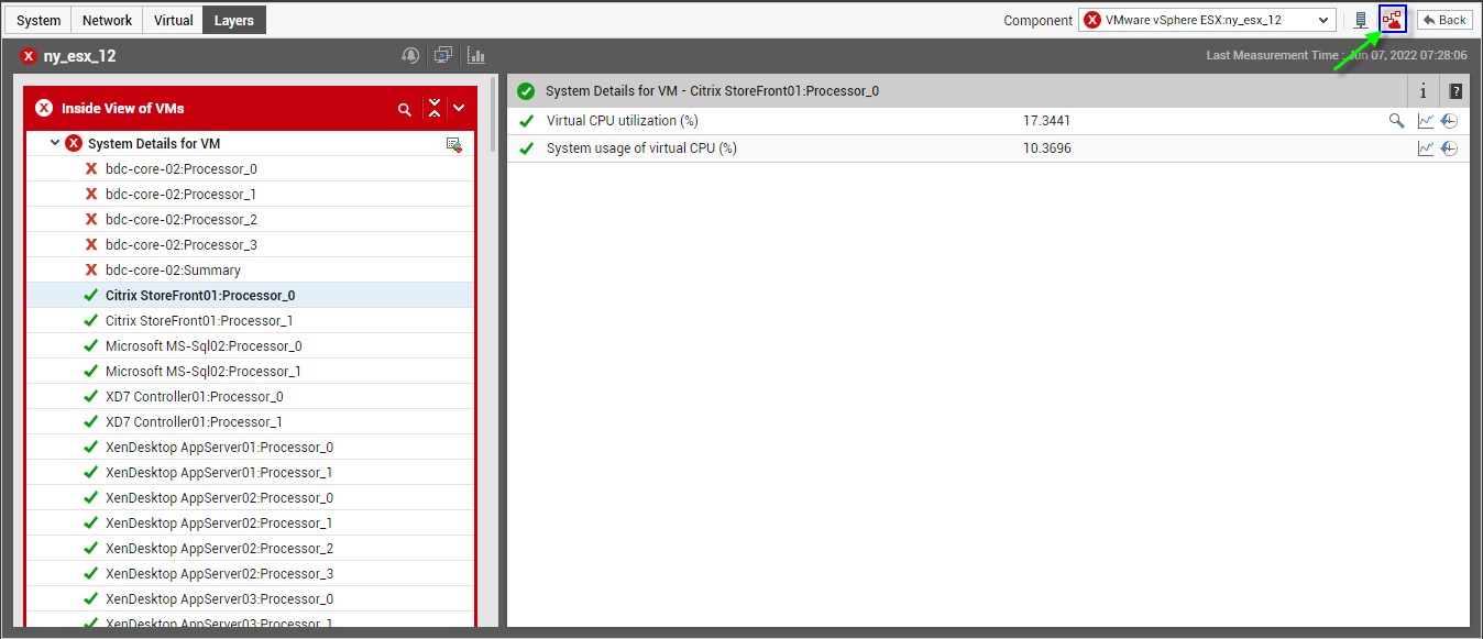 Clicking Virtual Topology icon