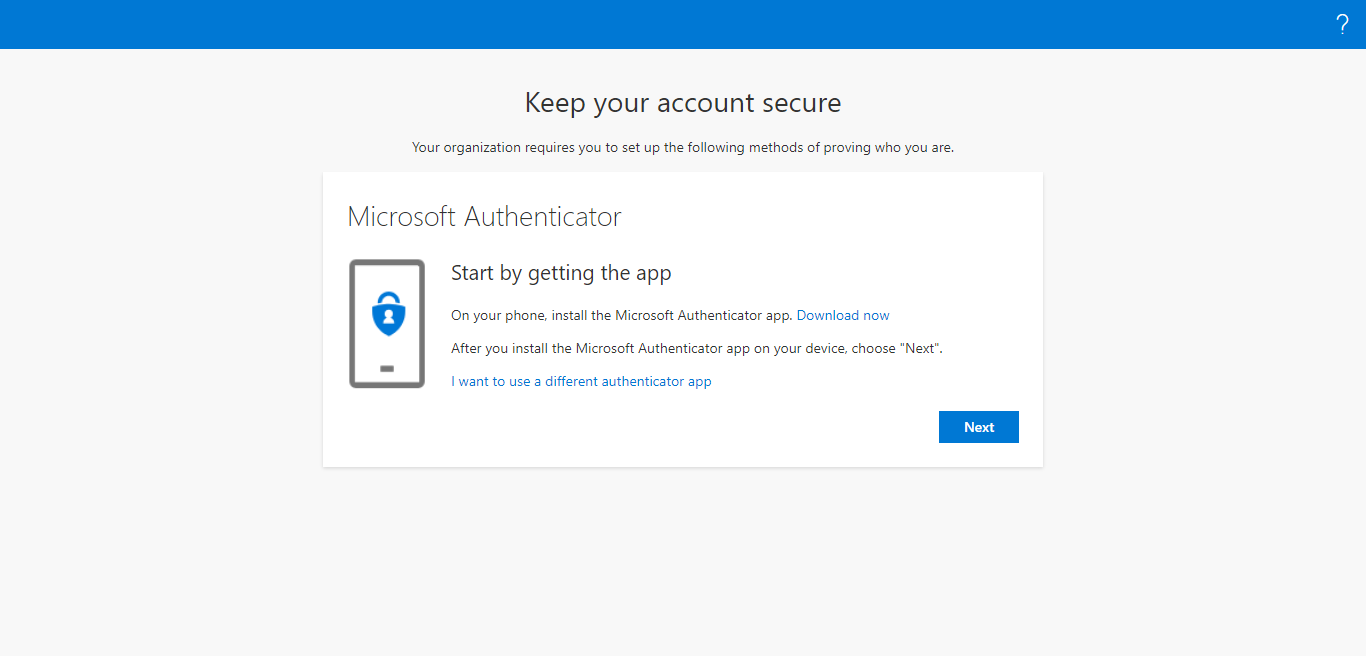 Choosing to use Different Authenticator