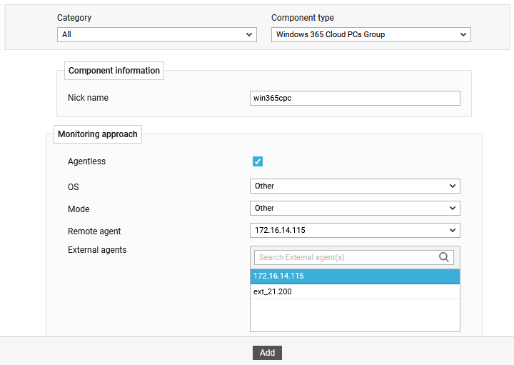Adding Windows Systems Group Component