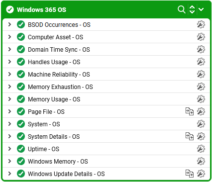 Tests associated to Windows 365 OS Layer 