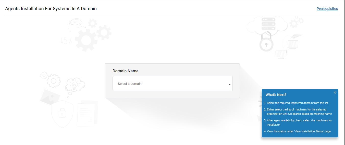 Selection of domain