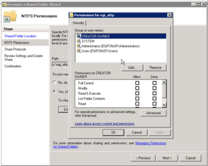 Adding user/group 
