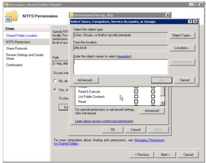 Object Types button option