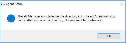 Installation of eG Agent in same directory as eG Manager