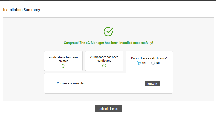 License file upload