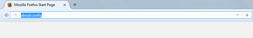 Search bar in Mozila Firfox browser