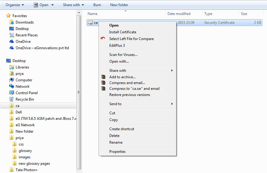 Option to install certificate on browser host