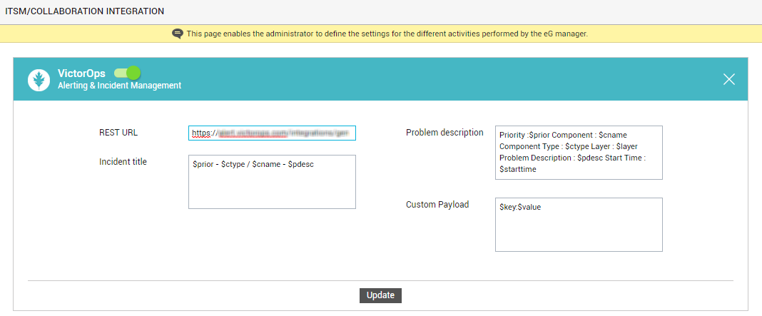 Configuring integration with VictorOps