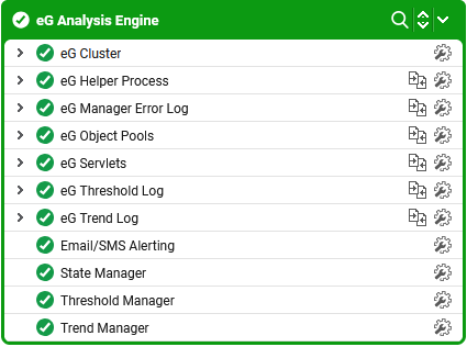 The eG Analysis Engine Layer