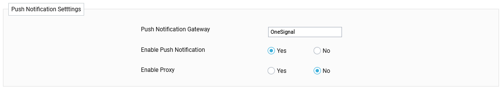 Push Notification Settings 