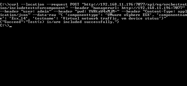 Including Tests for Component Using cURL