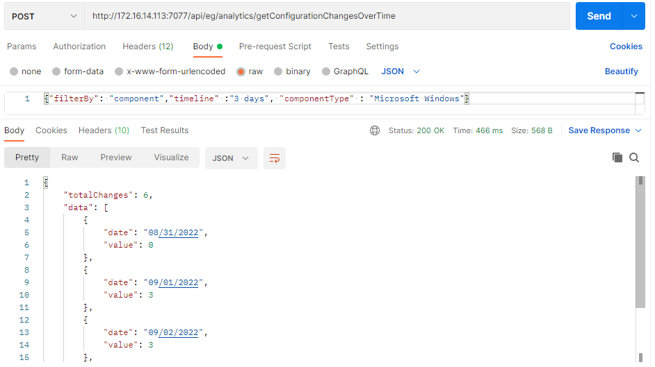 Retrieving Historical Configuration Changes Using Postman REST Client