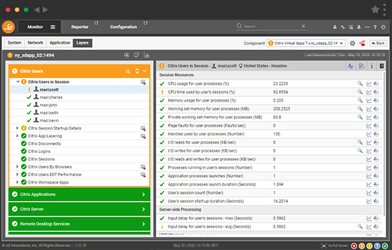 Citrix Cloud Performance Monitoring Tools