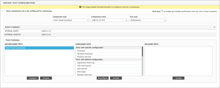 Citrix Cloud Control Plane screen