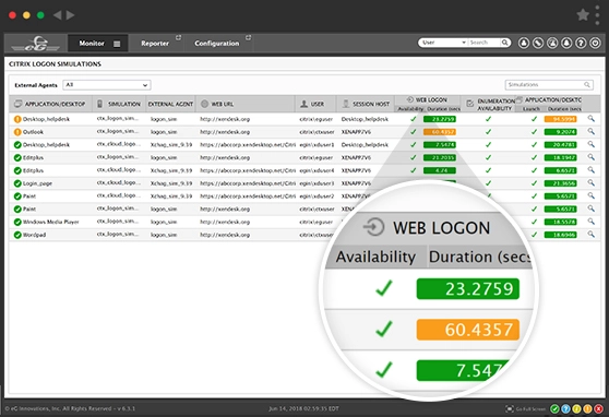 eG Enterprise: Citrix End-User Experience Monitor
