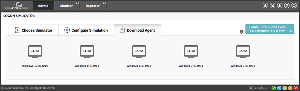 Download and install the lightweight agent on the target system