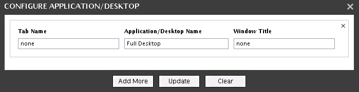 How to configure application desktop