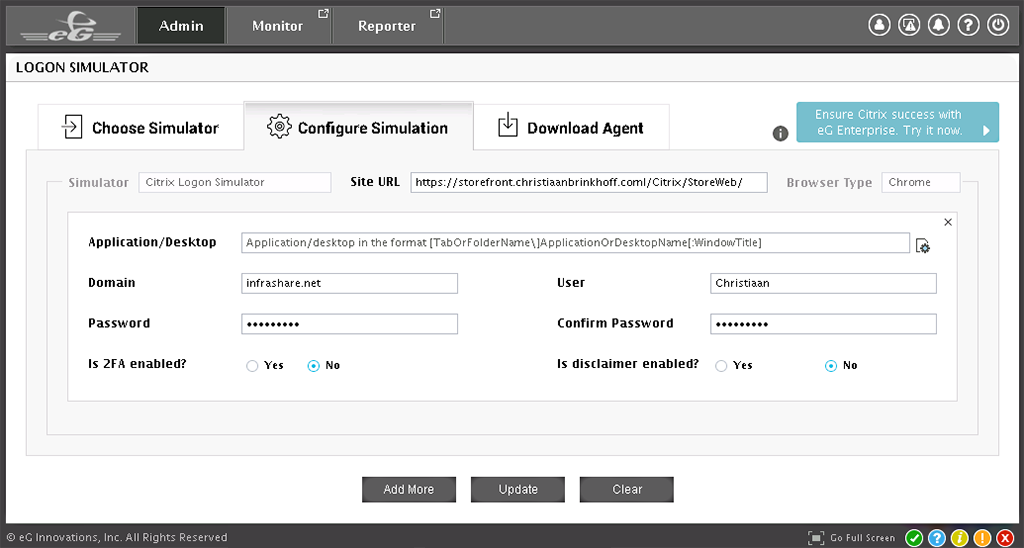 How to configure Storefront and NetScaler logon monitoring