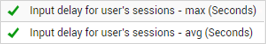 Input Delay for User Sessions