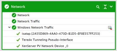 Network Status Screen