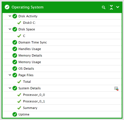 Operating System view for the Citrix Cloud Connector