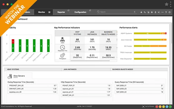 Watch Webinar - SAP Performance Monitoring. How to Improve SAP User Experience & Productivity