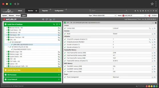 Desktop to troubleshoot GPU performance issues for virtual apps and desktops